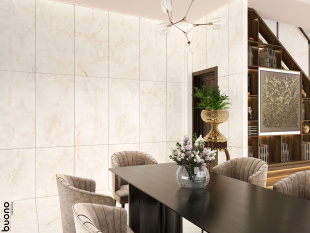 Керамогранит Buono Ceramica Onice Crema Carving арт. O4453C (60x120) карвинг